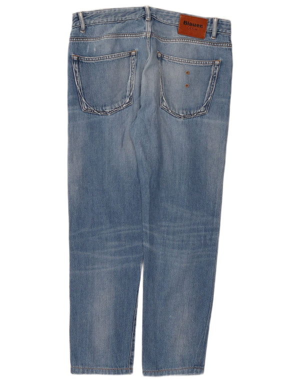 Blauer Straight Jeans til mænd W32 L27 Blå