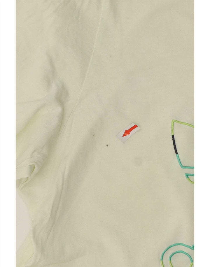Adidas Herre grafisk T-shirt Top Medium Gul Bomuld