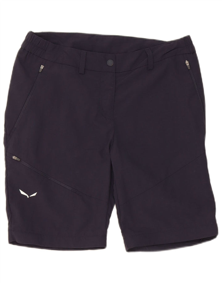 SALEWA Dame Cargo Shorts IT 42 Medium W30 Marineblå Polyamid