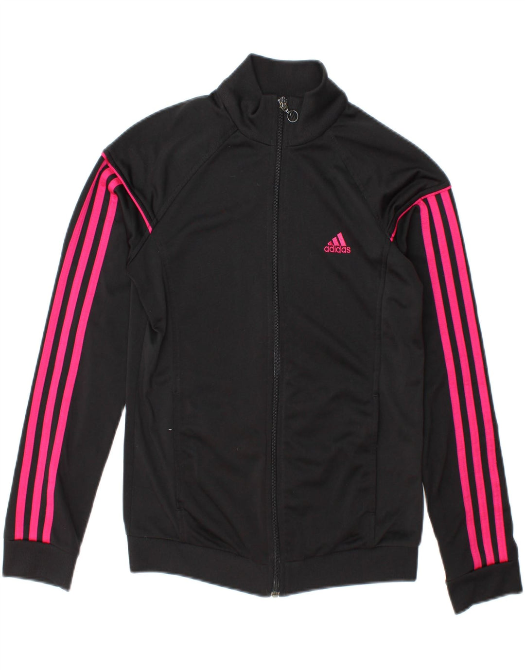 Adidas Grafisk træningsdragt topjakke til kvinder UK 8/10 Lille sort polyester