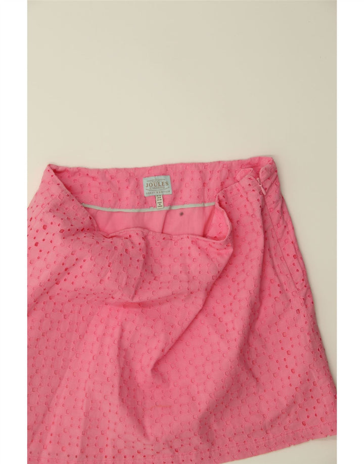 JOULES Womens Mini Skirt UK 12 Medium W34 Pink Vintage Joules and Second-Hand Joules from Messina Hembry 