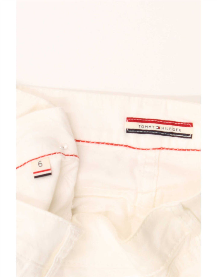 Tommy Hilfiger Chino Shorts til kvinder US 6 Medium W32 Hvid Bomuld