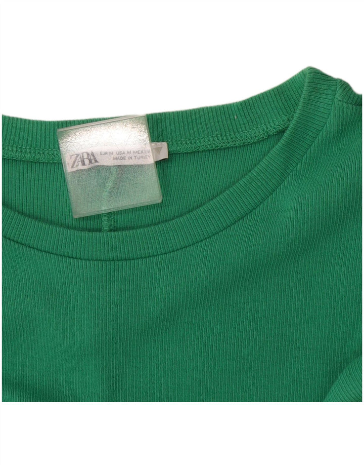 Zara Womens Sheath Dress UK 12 Medium Green