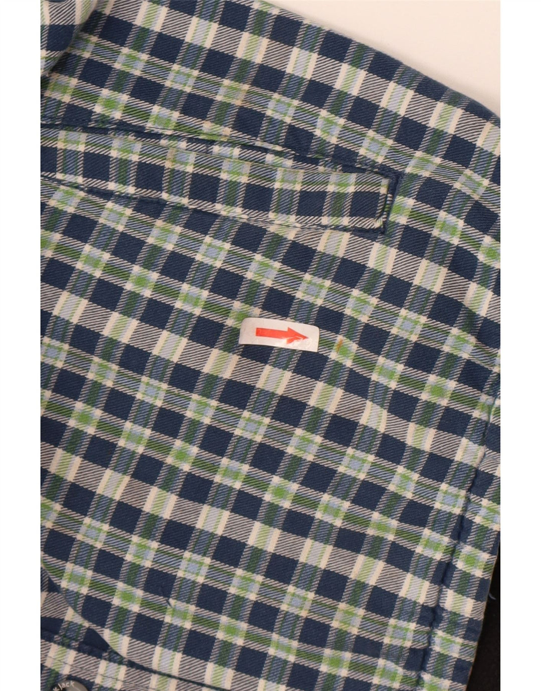 Black Jack Herre Lumberjack Flanell Shirt Stor blå ternet bomuld