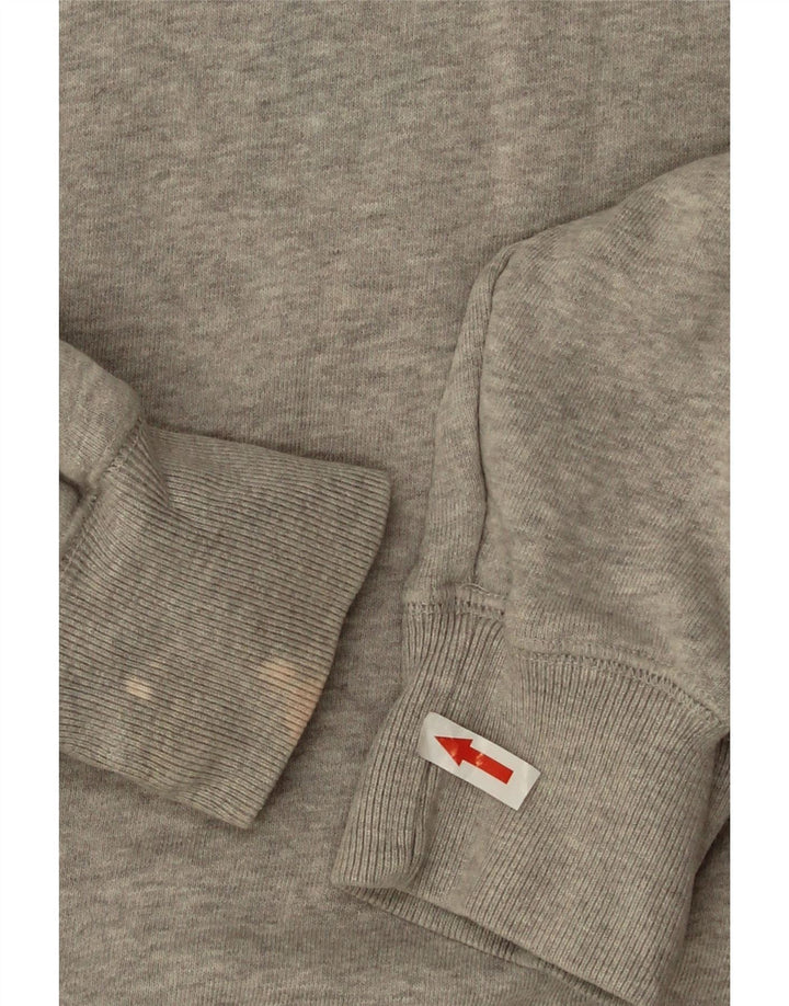 Jack Wills Herre Grafisk Sweatshirt Jumper Medium Grey Flecked Bomuld