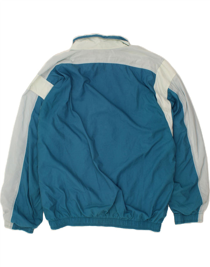 ELLESSE Womens Tracksuit Top Jacket UK 14 Medium Blue Colourblock Vintage Ellesse and Second-Hand Ellesse from Messina Hembry 