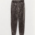 Marks & Spencer Dame Velour Træningsdragt Bukser Joggers UK 8 Small Grey