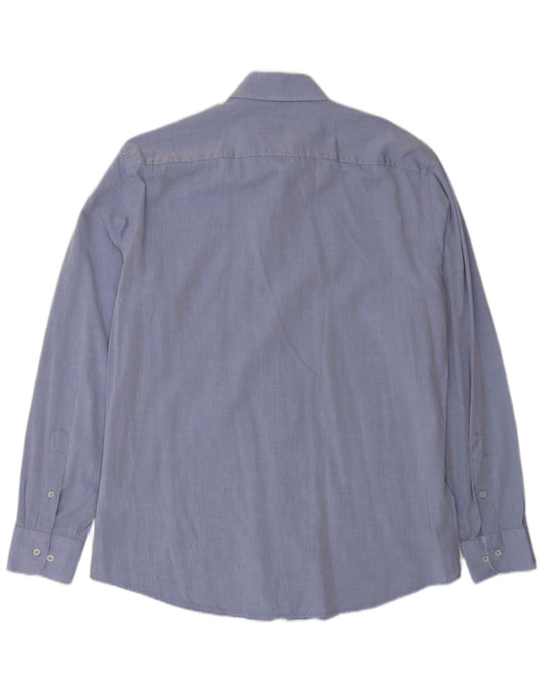 Trussardi herreskjorte str. 42 Large Blue Cotton