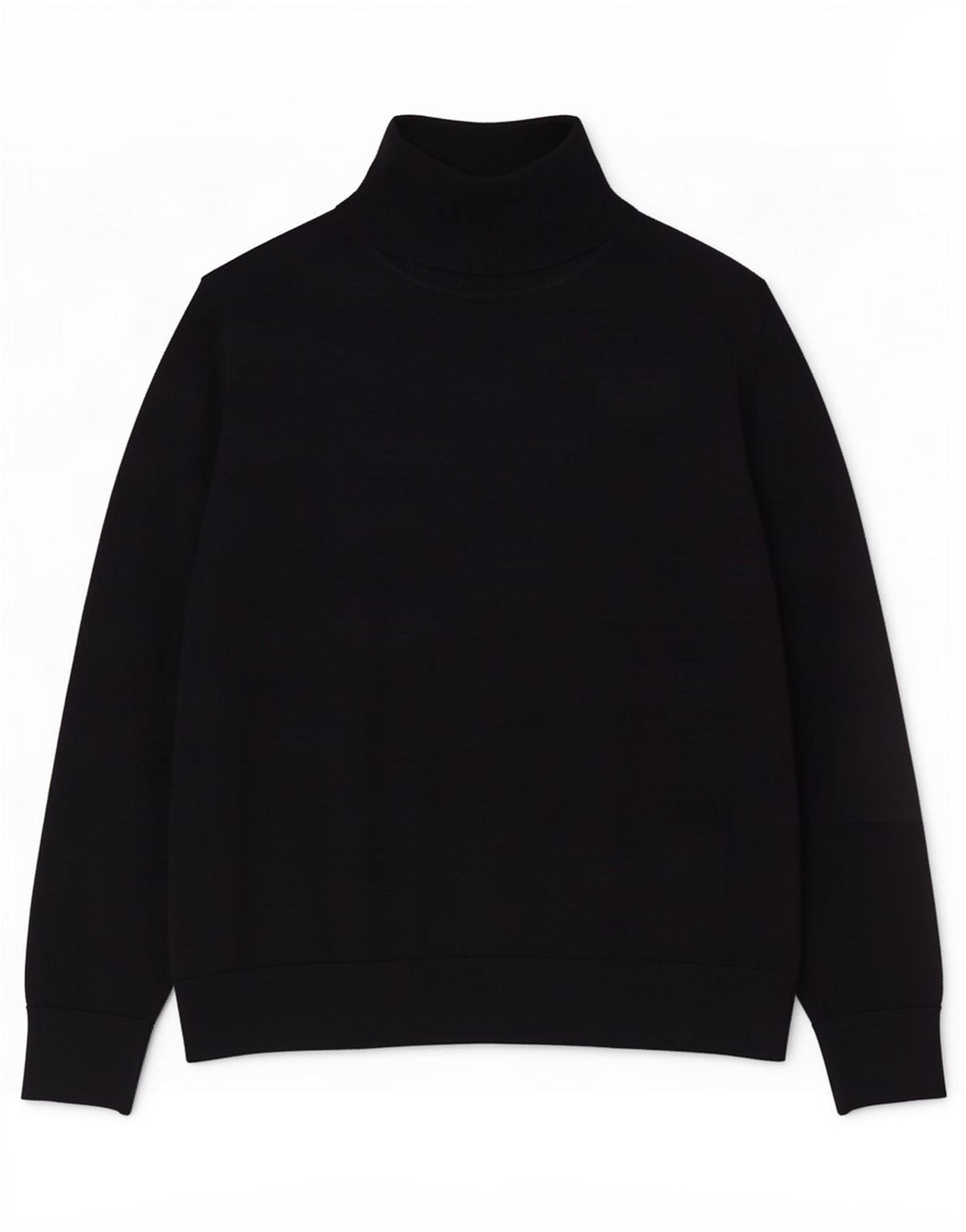 Cos Dame Turtle Neck Jumper Sweater UK 14 Medium Navy Blue Wool