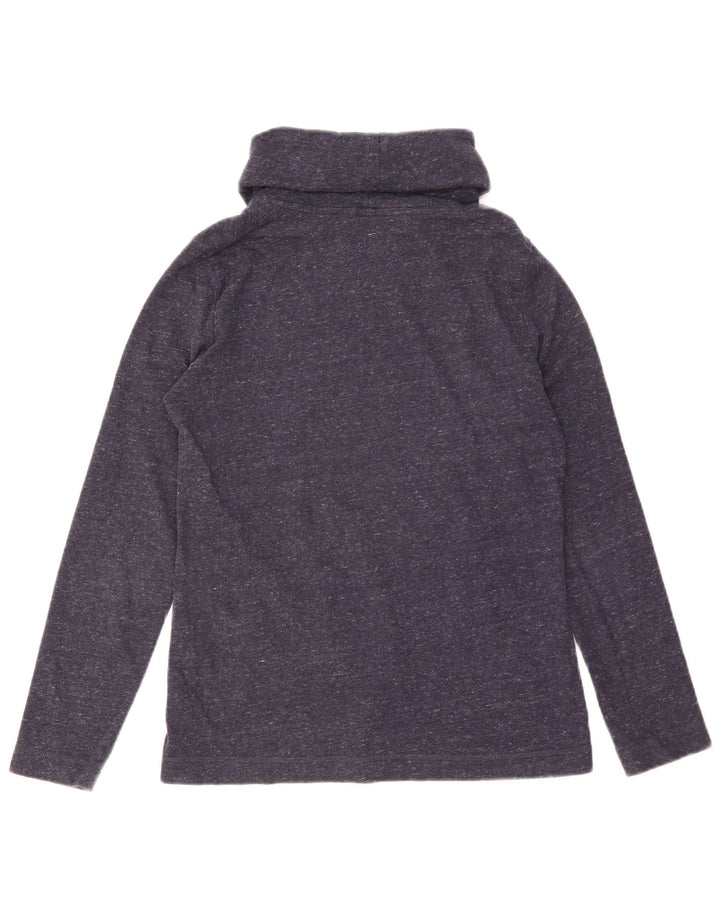 Marks & Spencer Dame Sweatshirt Jumper UK 10 Small Navy Blue Flecked
