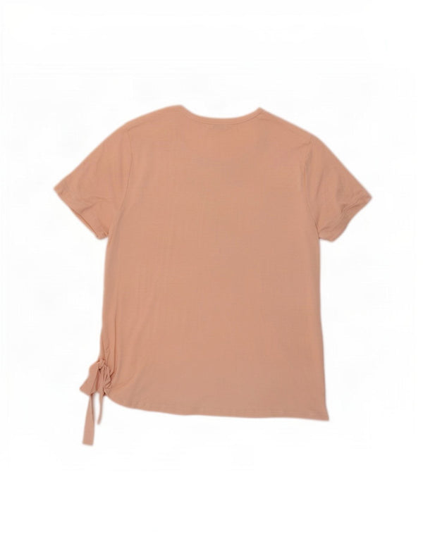 Benetton Dame T-Shirt Top UK 16 Large Pink