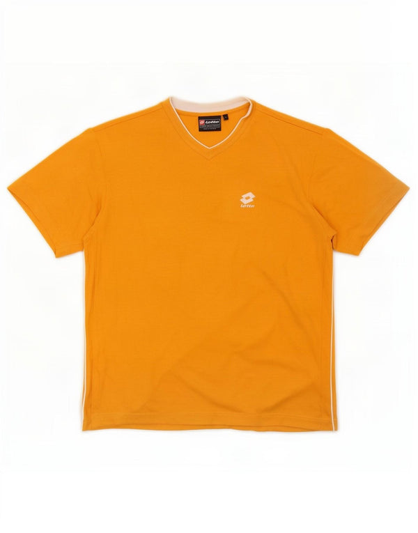 Lotto Herre T-Shirt Top XL Orange Bomuld