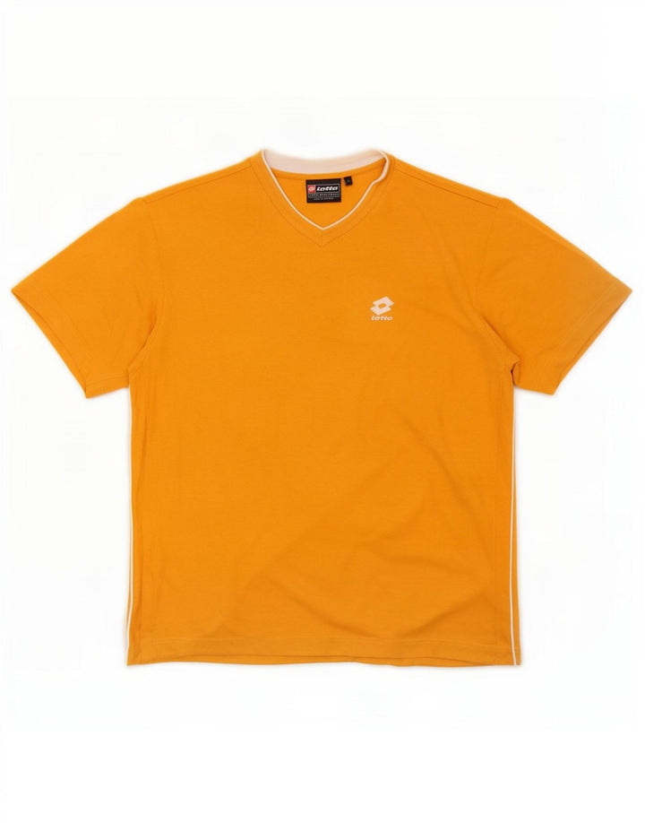 Lotto Herre T-Shirt Top XL Orange Bomuld