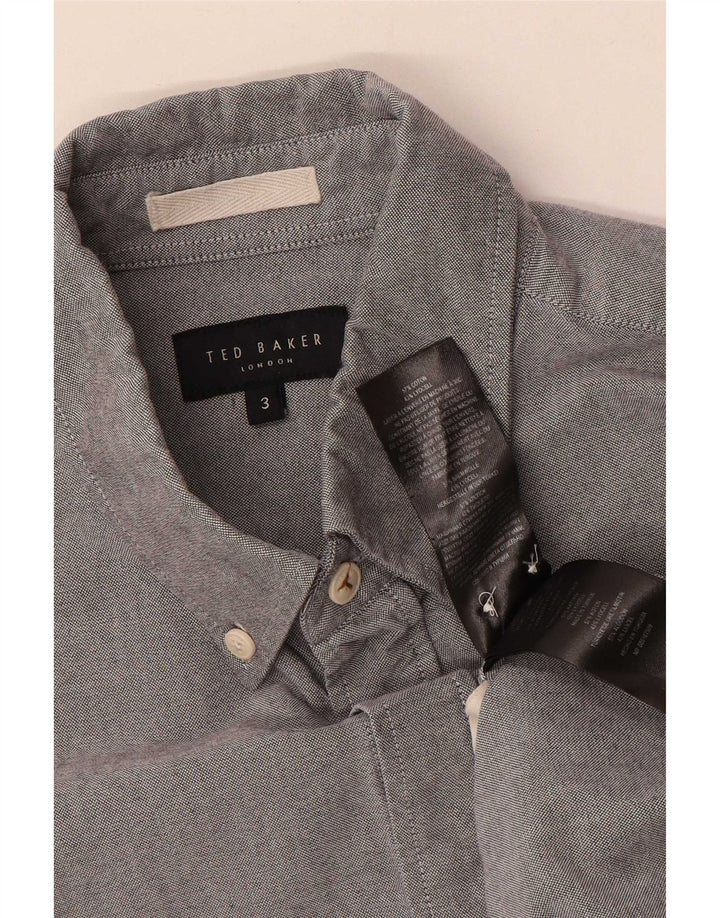 Ted Baker Herreskjorte str. 3 Medium Blue Cotton