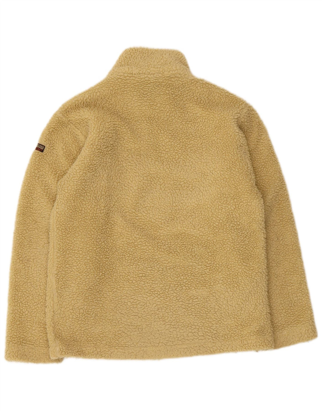 Napapijri Herre Geographic Zip Neck Fleece Jumper Lille Beige Polyester