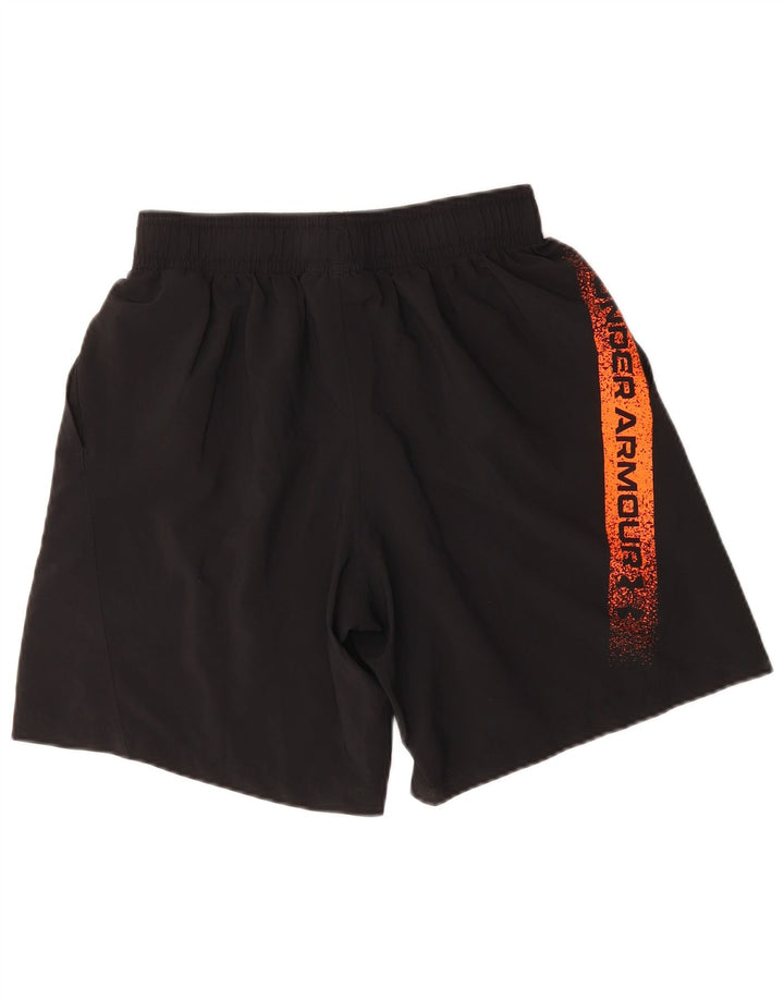 UNDER ARMOUR Mens Graphic Sport Shorts Small  Black Polyester