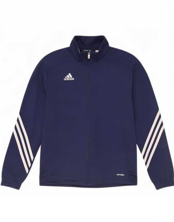 Adidas drenge Climalite træningsdragt topjakke 11-12 år marineblå polyester