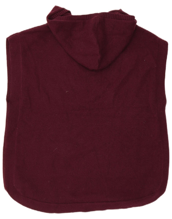 Monsoon Womens Hooded Vest Tank Top UK 14 Medium Purple Acrylic
