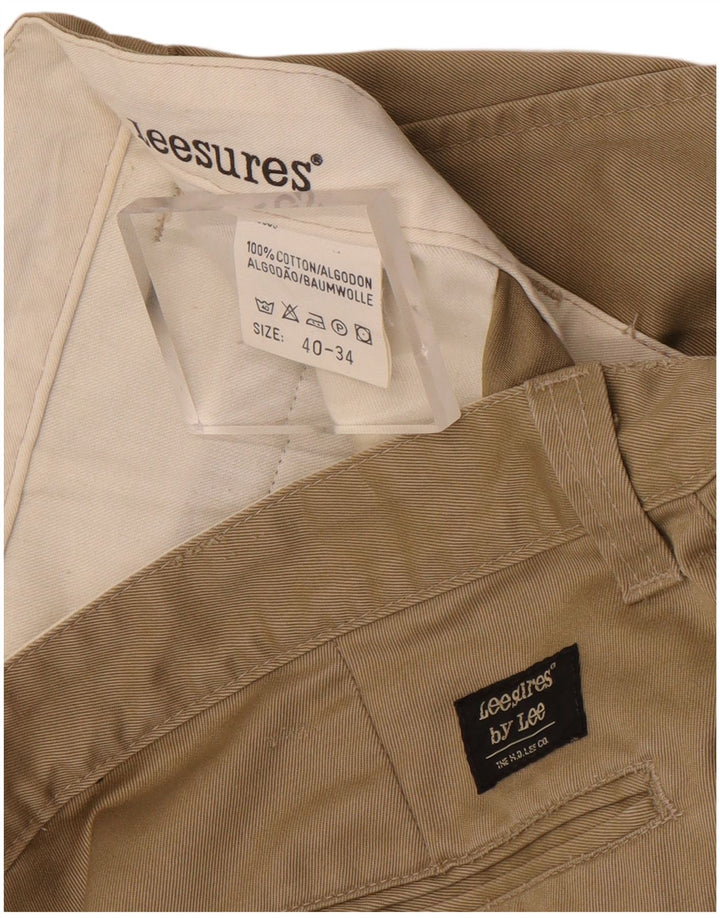 Lee Straight Chino Bukser til mænd W40 L30 Brun