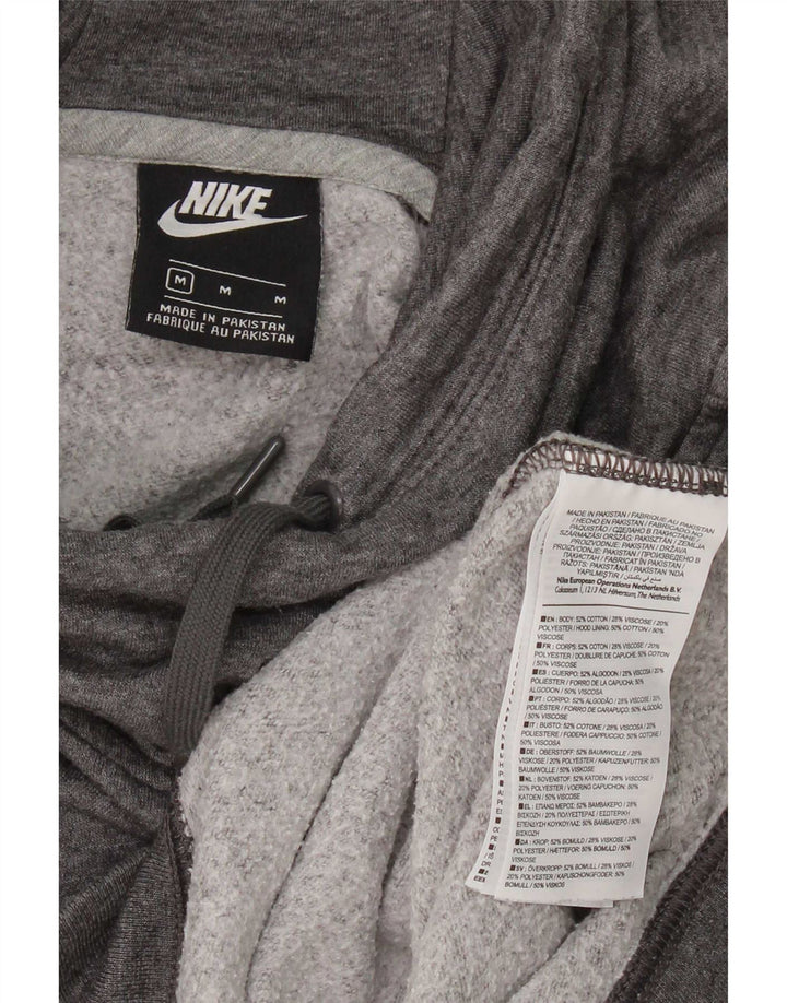 Nike Dame Hættetrøje UK 14 Medium Grey Bomuld