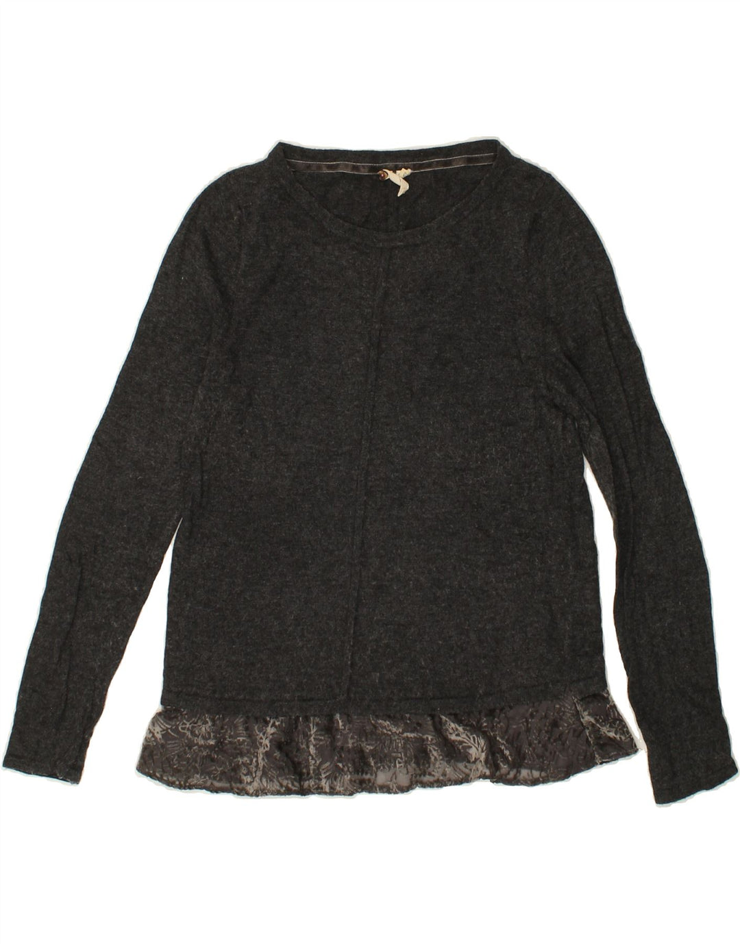 WHITE STUFF Womens Top Long Sleeve UK 10 Small Grey Nylon Vintage White Stuff and Second-Hand White Stuff from Messina Hembry 