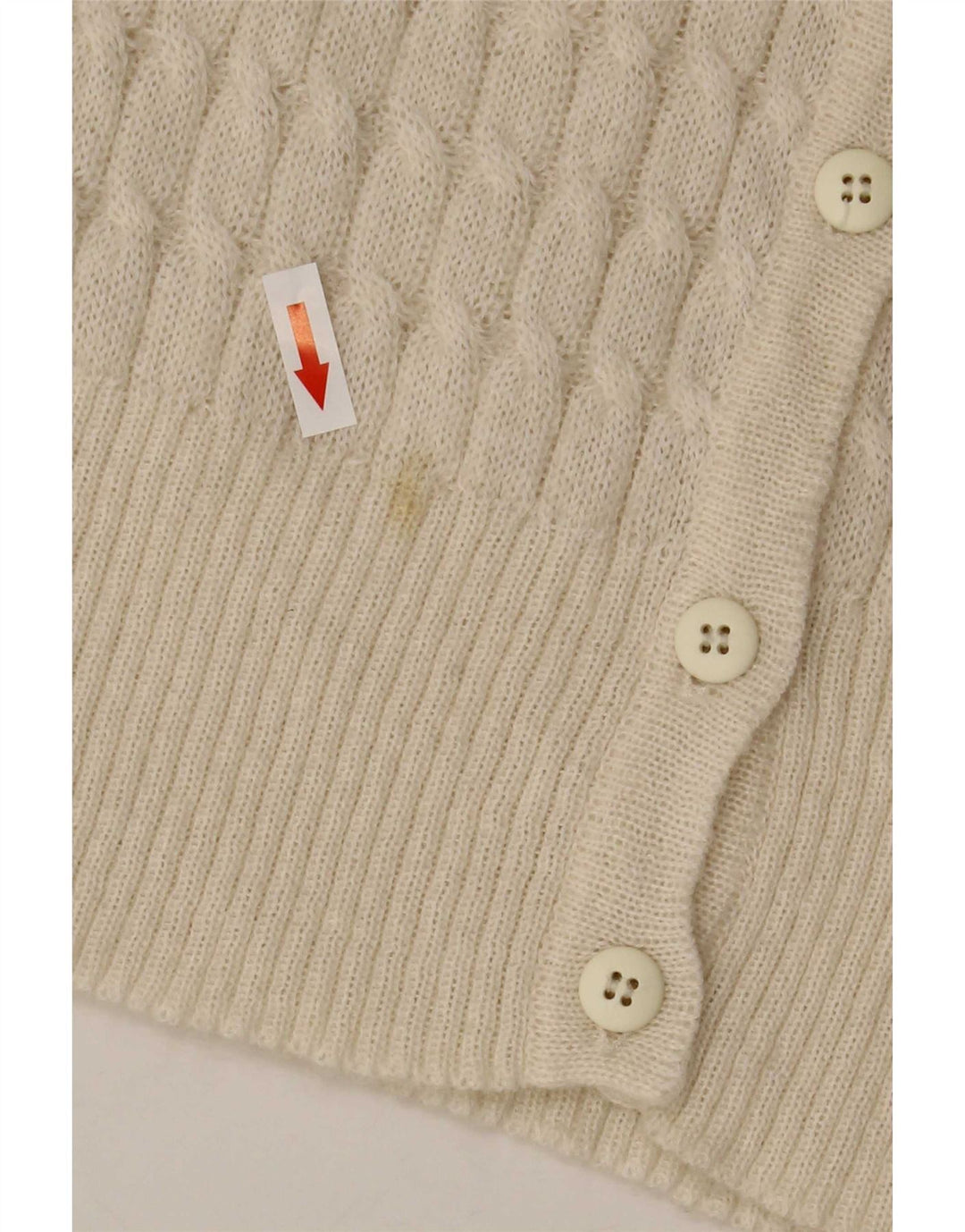 Vintage dame cardigan sweater UK 10 Small White