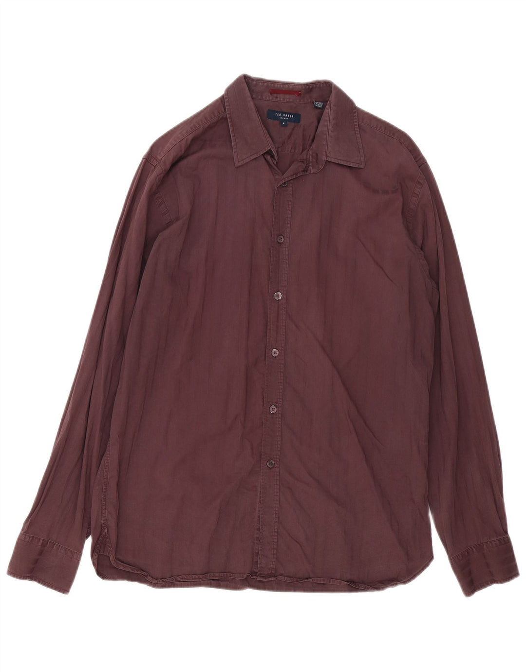 TED BAKER Herreskjorte str. 4 Large Burgundy