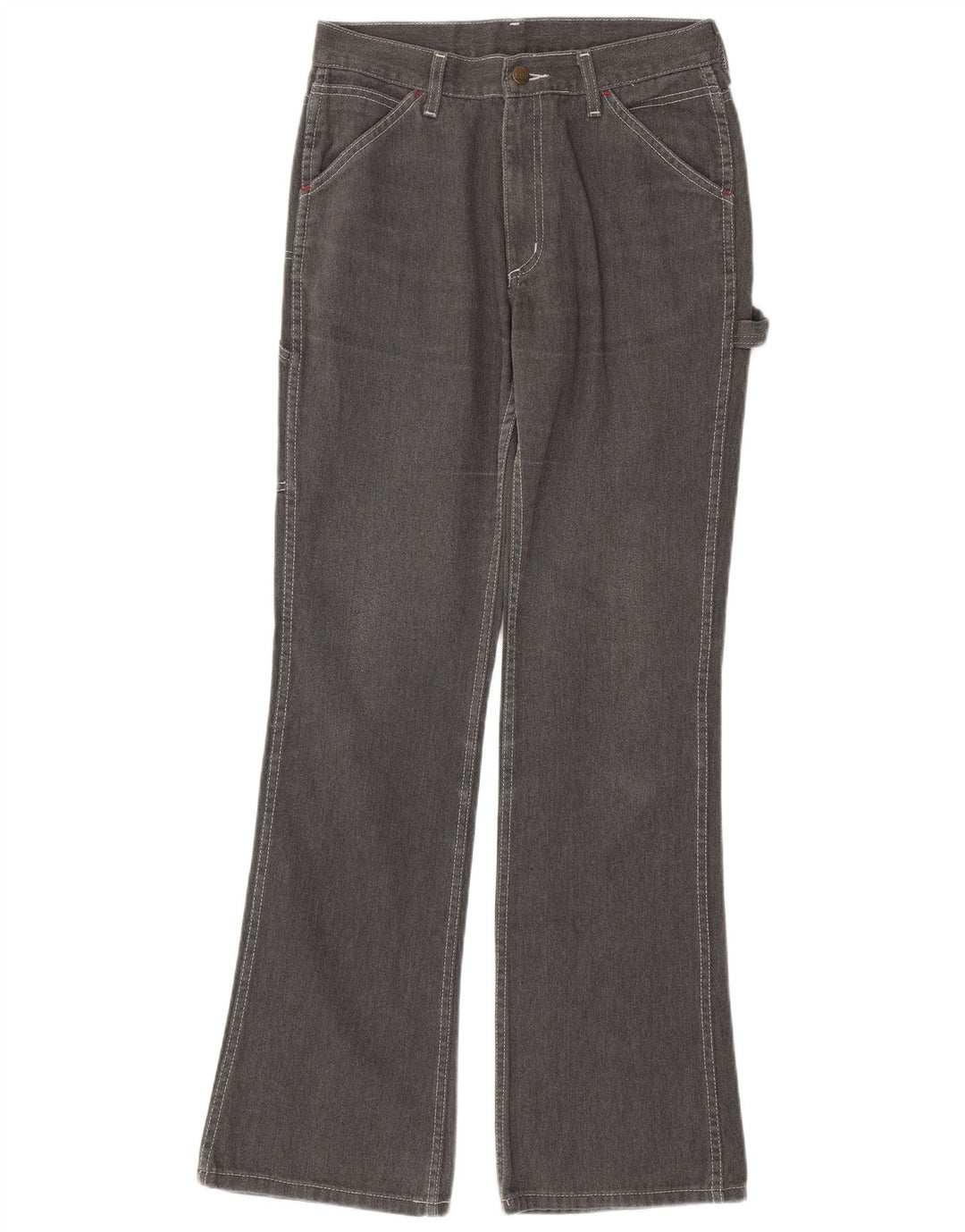 LEE Womens Carpenter Flared Jeans W30 L33 Grå Bomuld
