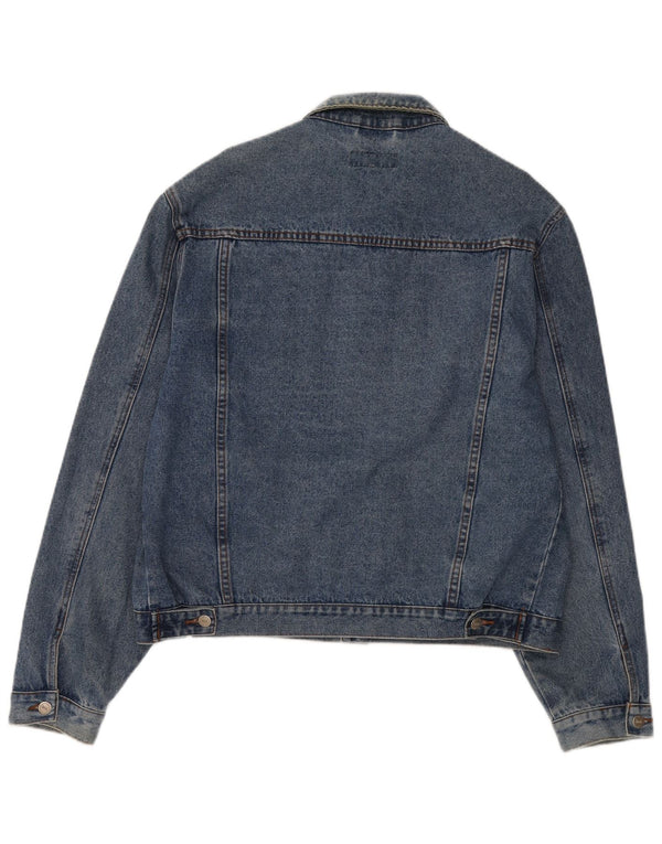 Sinful Mens Denim Jacket UK 44 2XL Blå Bomuld