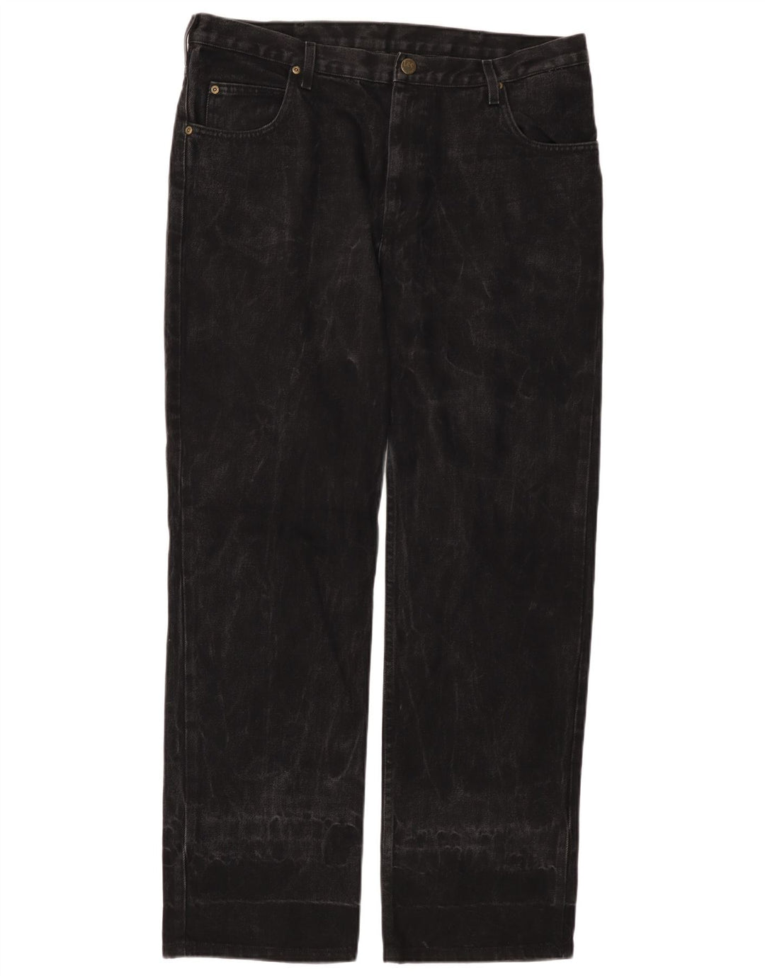 LEE Mens Brooklyn Comfort Straight Jeans W38 L32 Sort Bomuld