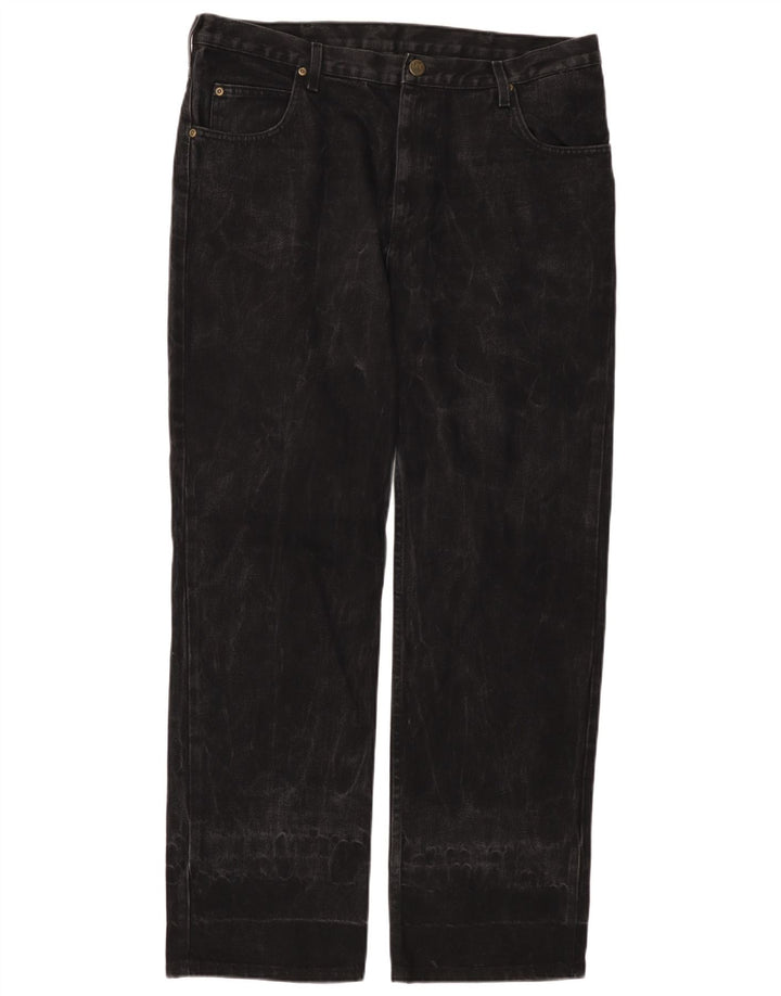 LEE Mens Brooklyn Comfort Straight Jeans W38 L32 Sort Bomuld