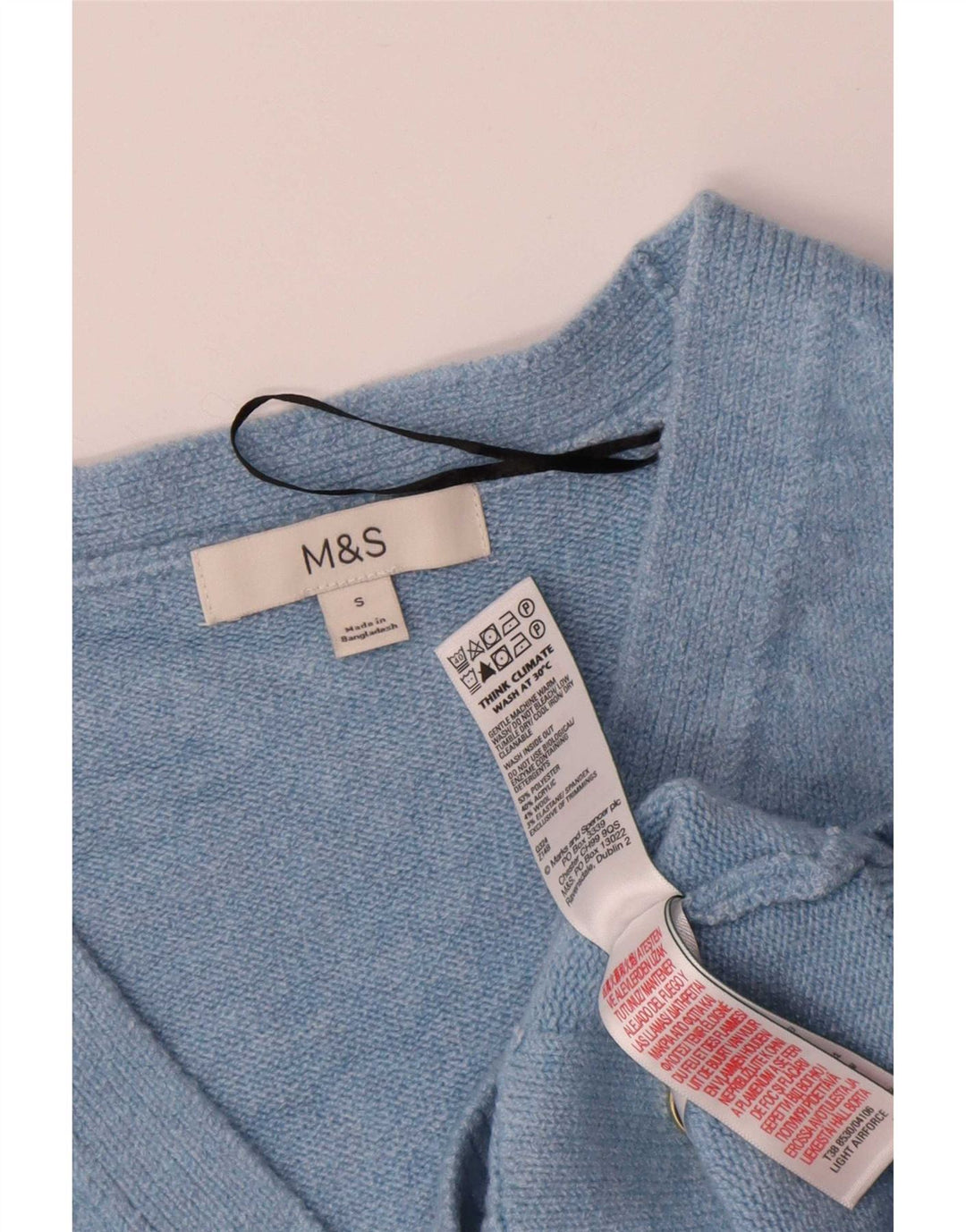 Marks & Spencer Dame oversized cardigan sweater UK 10 Small Blue