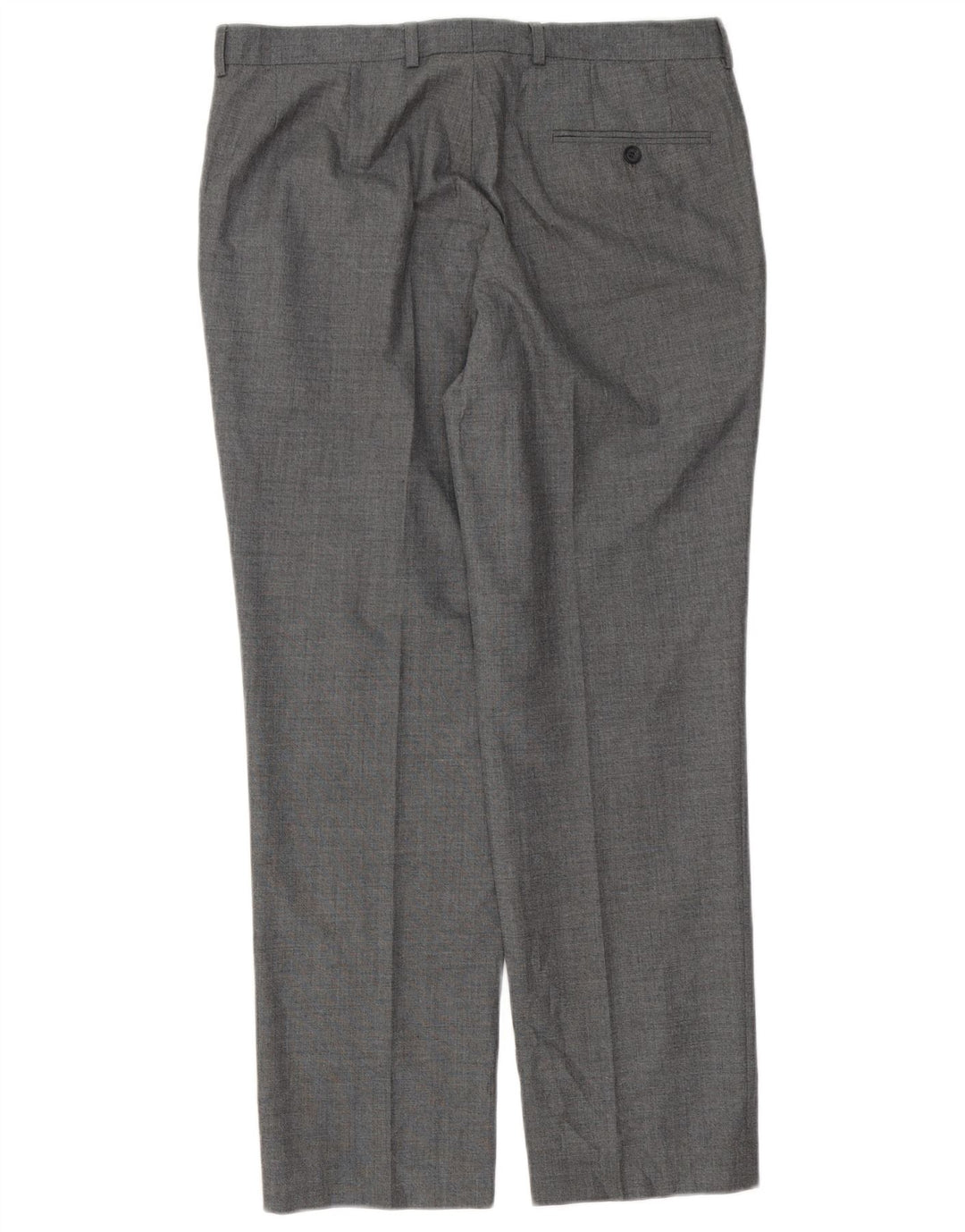 Marks & Spencer Straight Suit Bukser til mænd W34 L29 Grå polyester