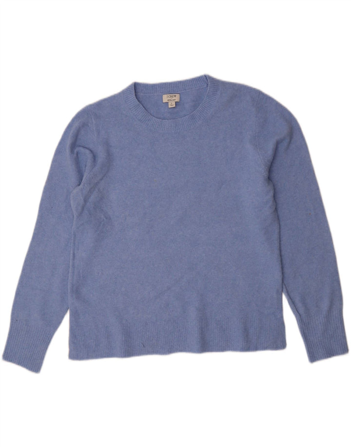 J. CREW Womens Crew Neck Jumper Sweater UK 16 Large Blue Acrylic Vintage J. Crew and Second-Hand J. Crew from Messina Hembry 