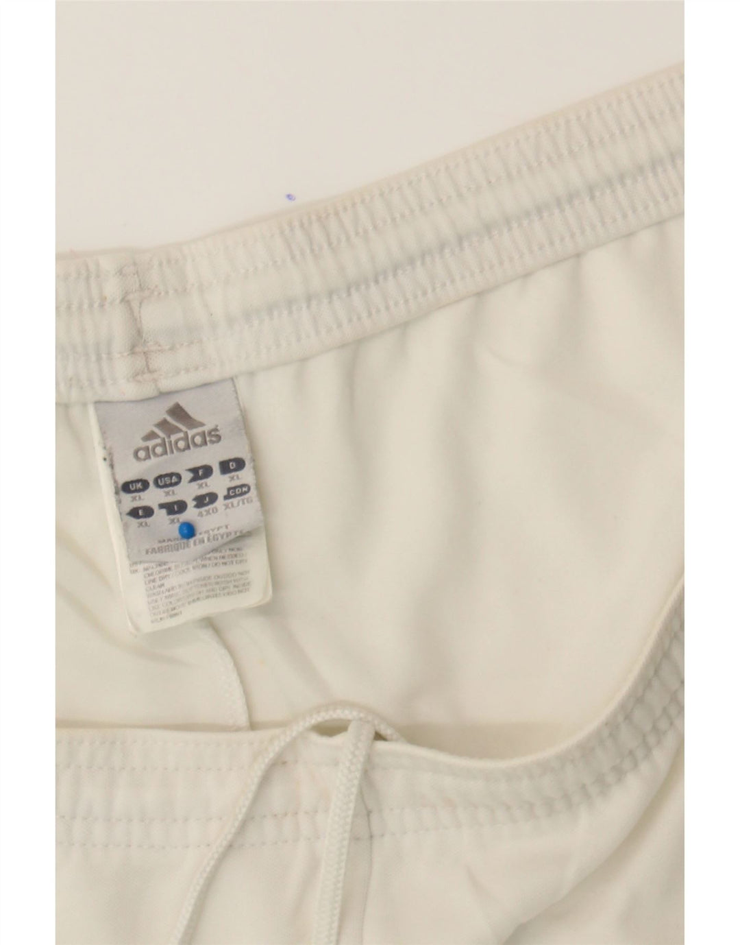 ADIDAS Mens Sport Shorts XL White Polyester Vintage Adidas and Second-Hand Adidas from Messina Hembry 