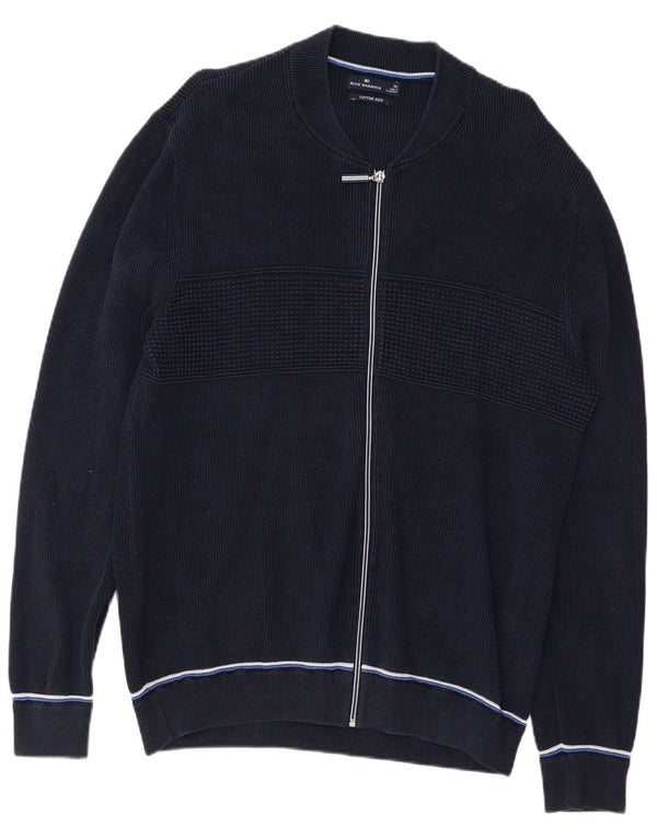 Blue Harbor Herre cardigan sweater XL Navy bomuld