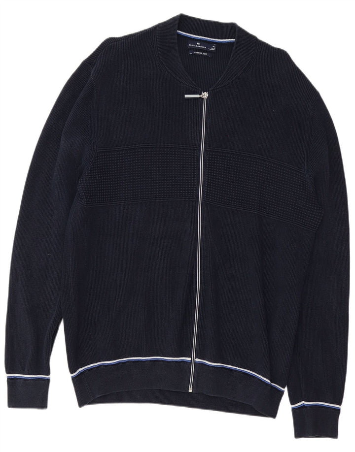 Blue Harbor Herre cardigan sweater XL Navy bomuld