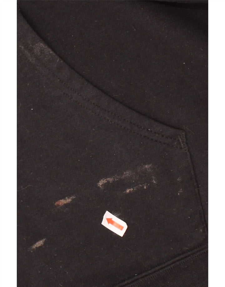 CHAMPION Mens Zip Hoodie Sweater 2XL Black Cotton Vintage Champion and Second-Hand Champion from Messina Hembry 