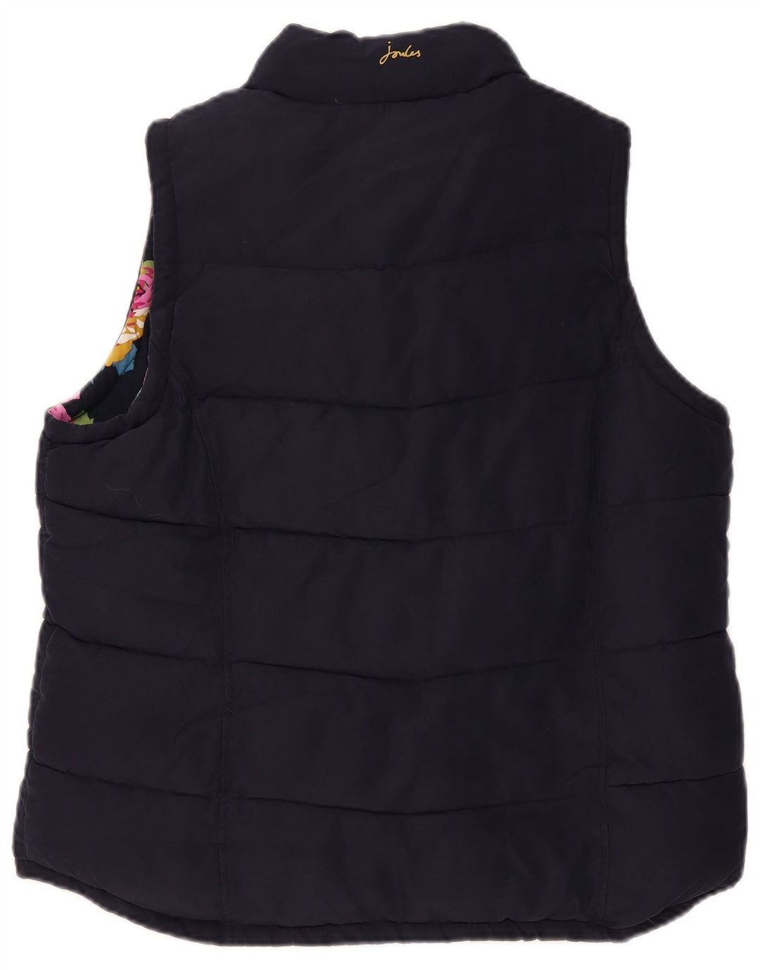 Joules Dame Polstret Gilet UK 18 XL Navy Blue Polyester