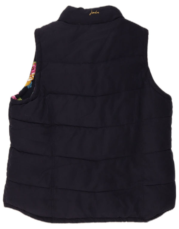 Joules Dame Polstret Gilet UK 18 XL Navy Blue Polyester