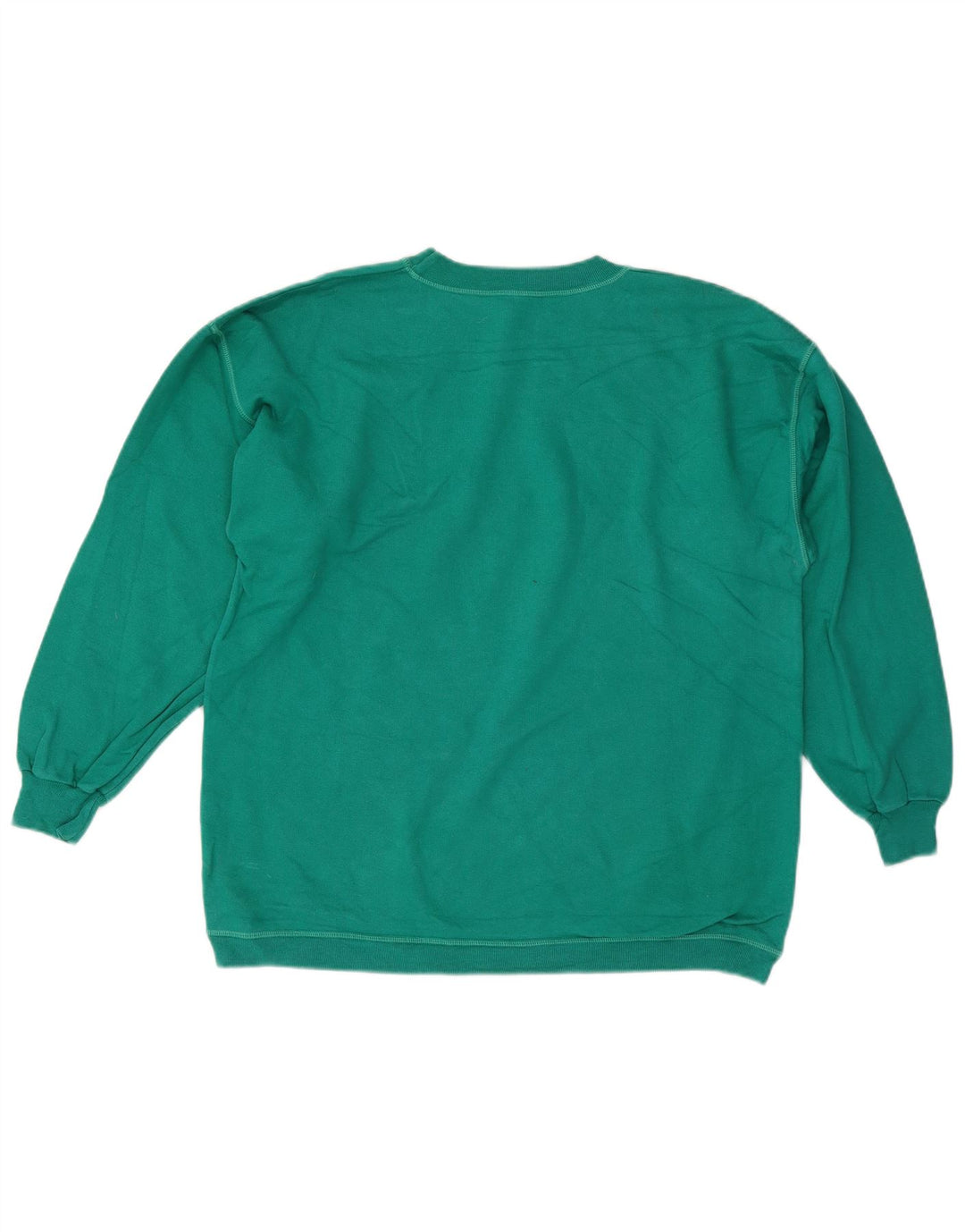Møde Herre Grafisk Sweatshirt Jumper Stor turkis bomuld