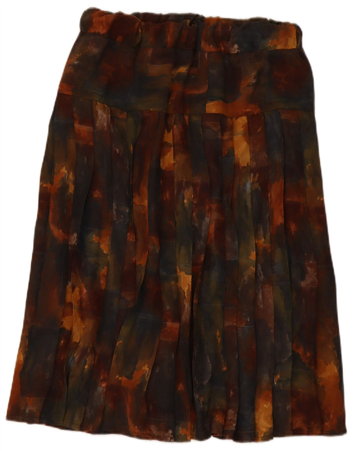 Vintage plisseret nederdel til kvinder Medium W30 Flerfarvet Tie Dye