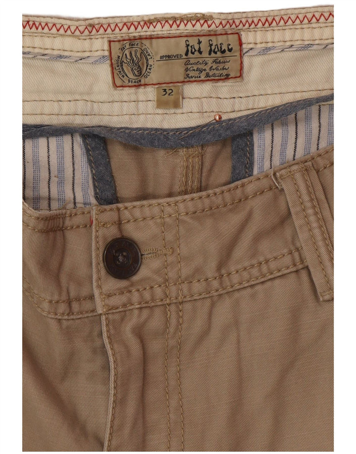 FAT FACE Herre Cargo Shorts W32 Medium Beige Bomuld