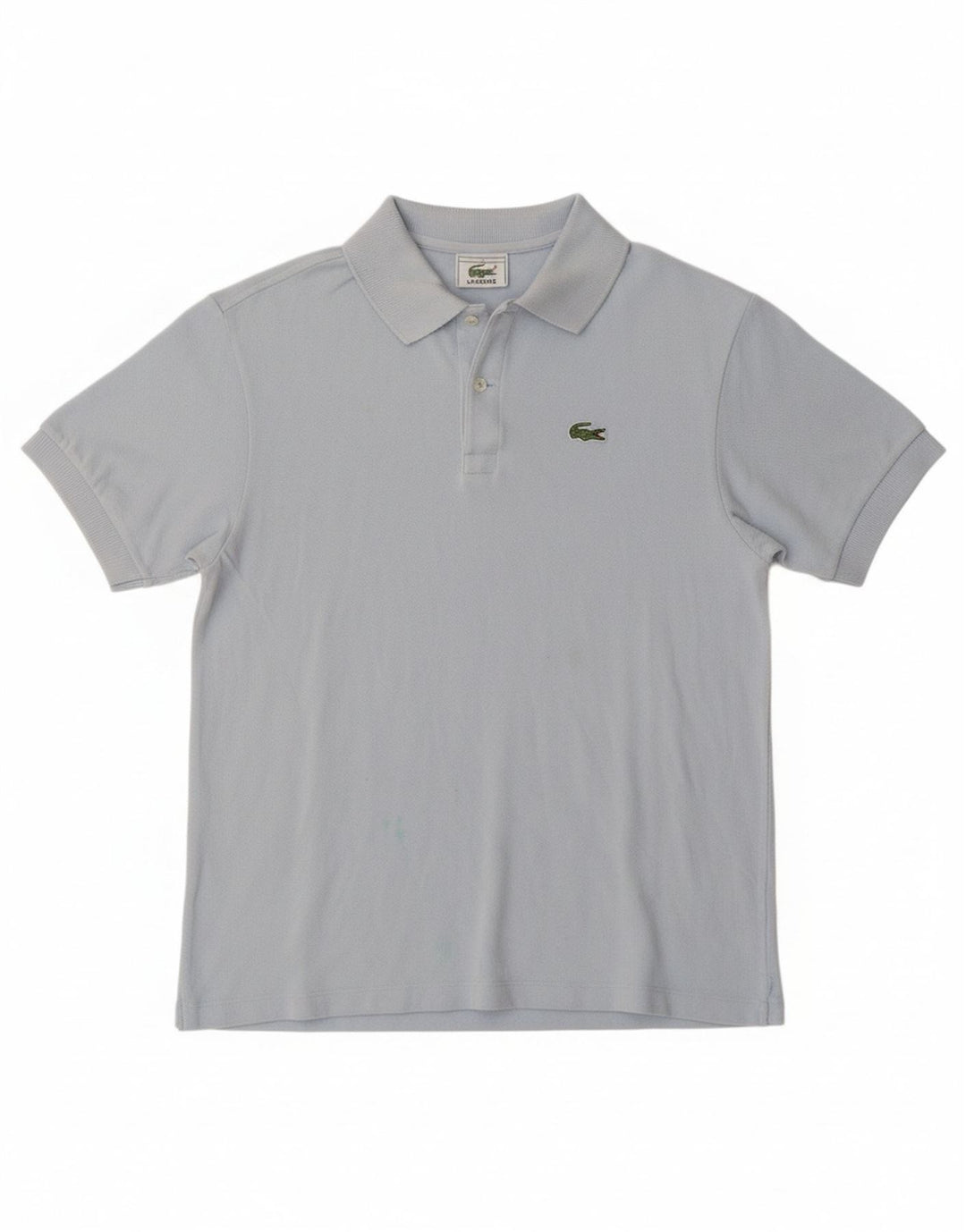 LACOSTE Boys Polo Shirt 13-14 Years Blue Cotton