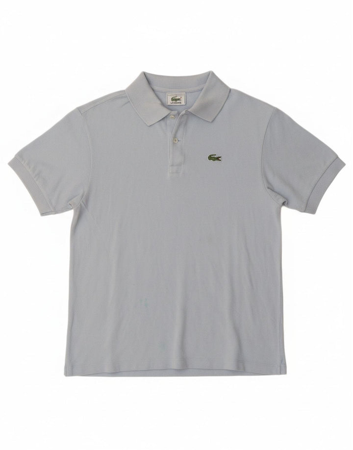 LACOSTE Boys Polo Shirt 13-14 Years Blue Cotton