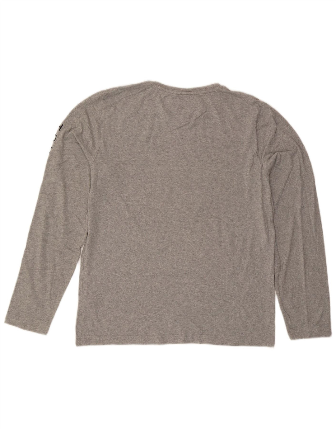 Tommy Hilfiger Herre Grafisk Top Langærmet Stor Grå Flecked Bomuld