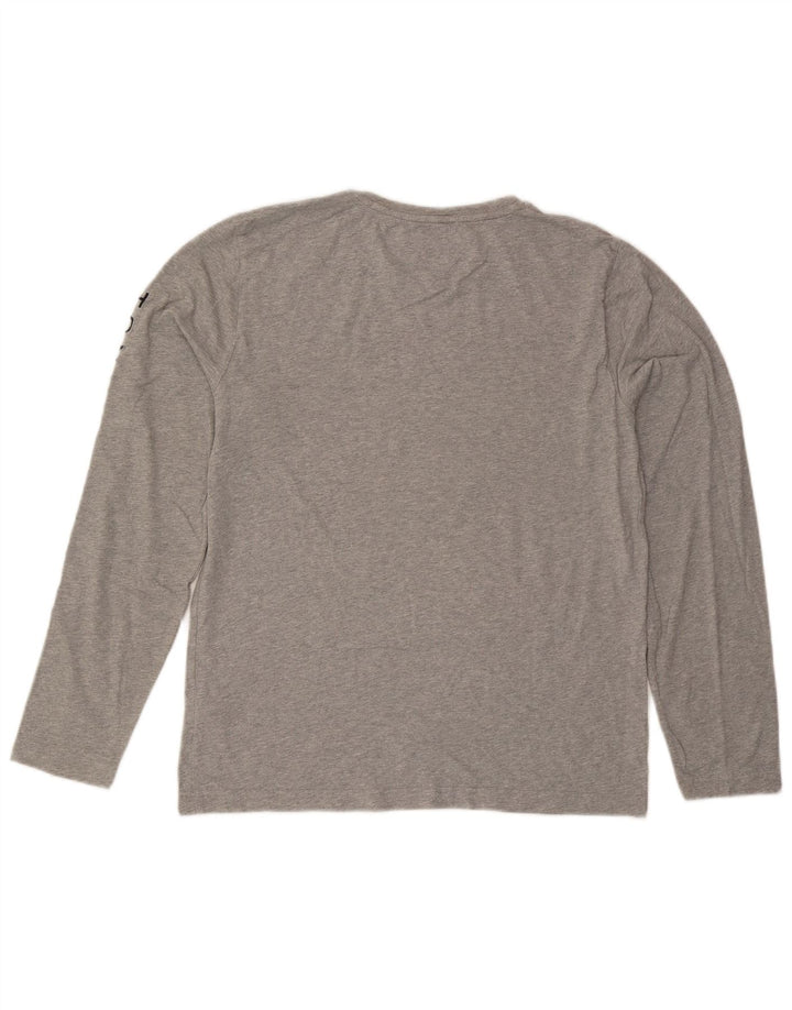 Tommy Hilfiger Herre Grafisk Top Langærmet Stor Grå Flecked Bomuld