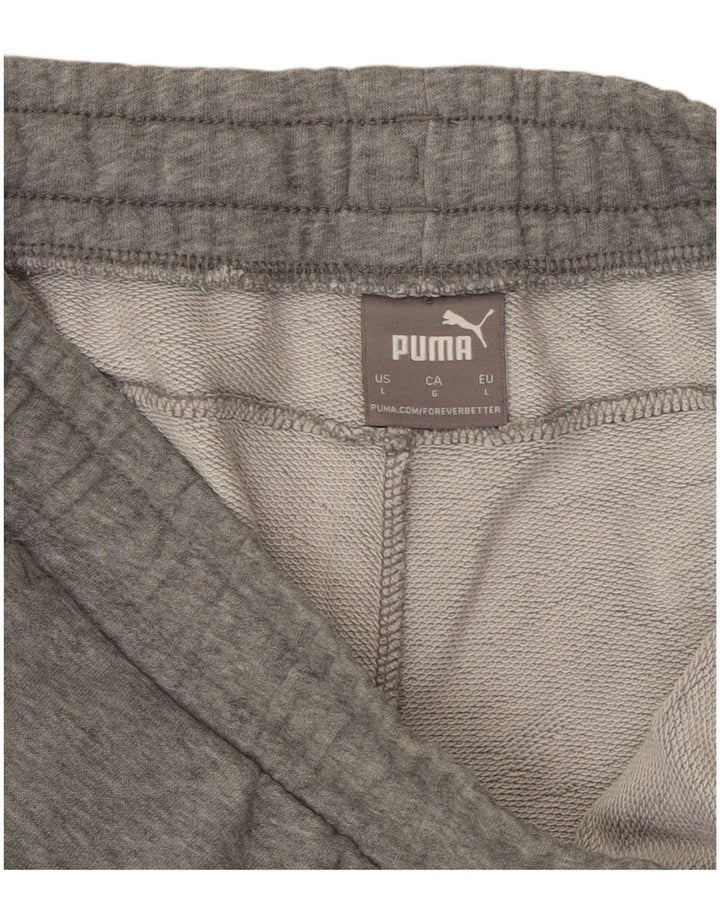 PUMA Træningsdragt bukser til mænd Joggers Large Grå Flecked Bomuld