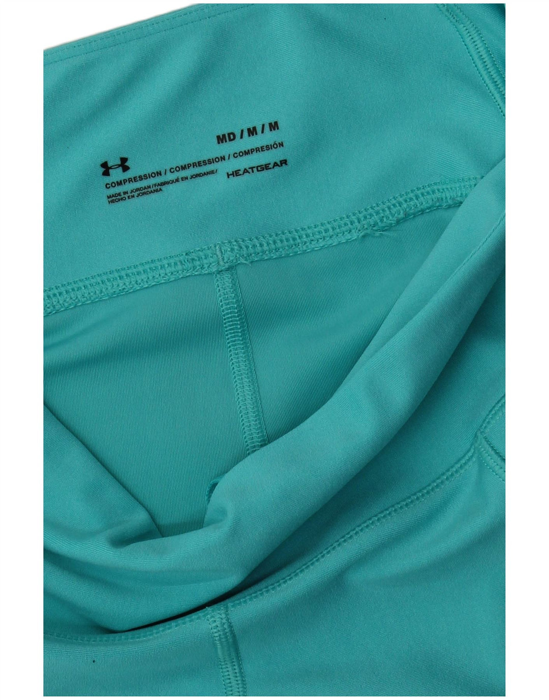 Under Armour Womens Heat Gear Leggings UK 12 Medium Turkis