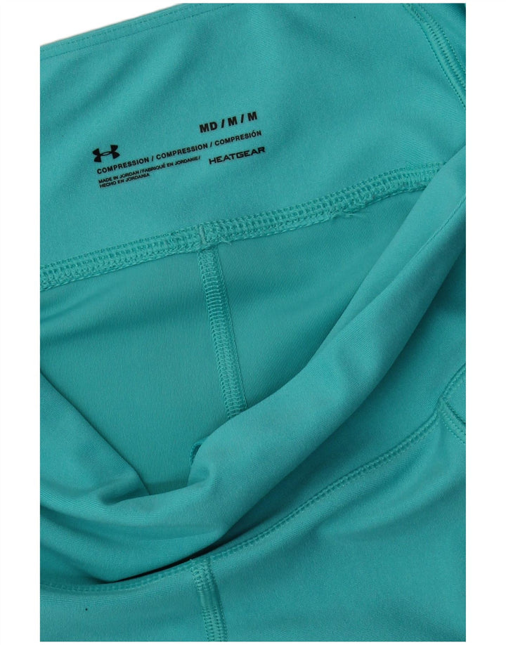 Under Armour Womens Heat Gear Leggings UK 12 Medium Turkis